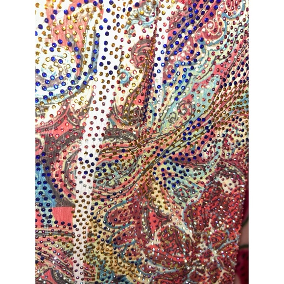 🧡 Y2K Colorful Rhinestone Mini Dress - Picture 5 of 9